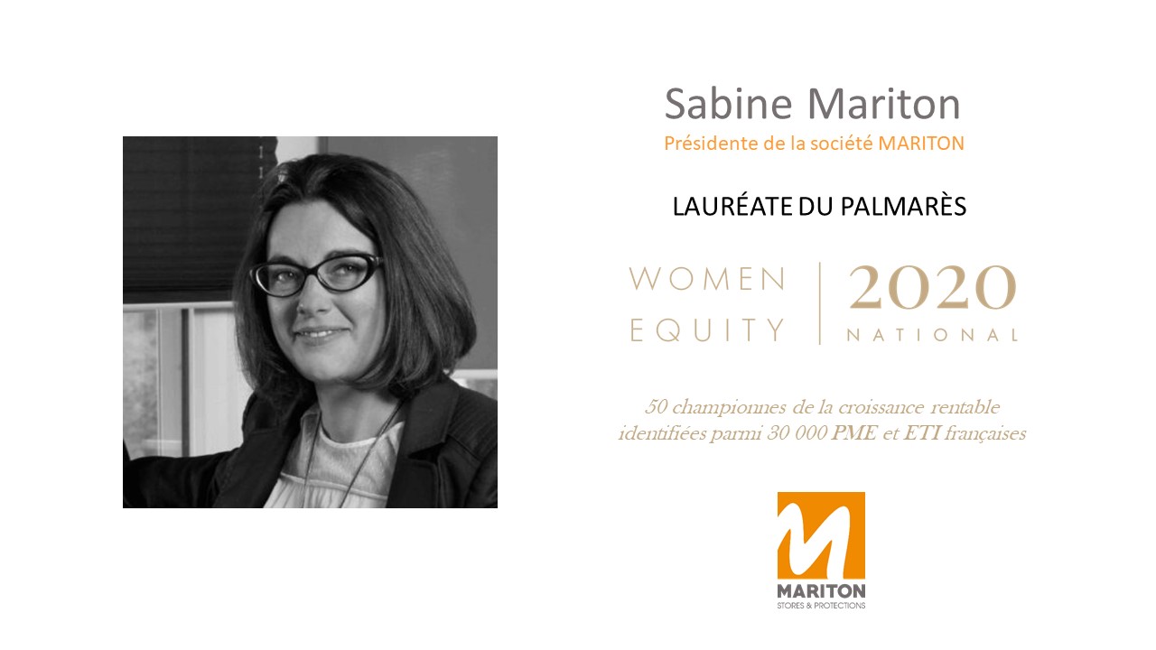 Sabine Mariton au Palmarès Women Equity 2020