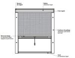 moustiquaire fenêtre pose de face détails techniques