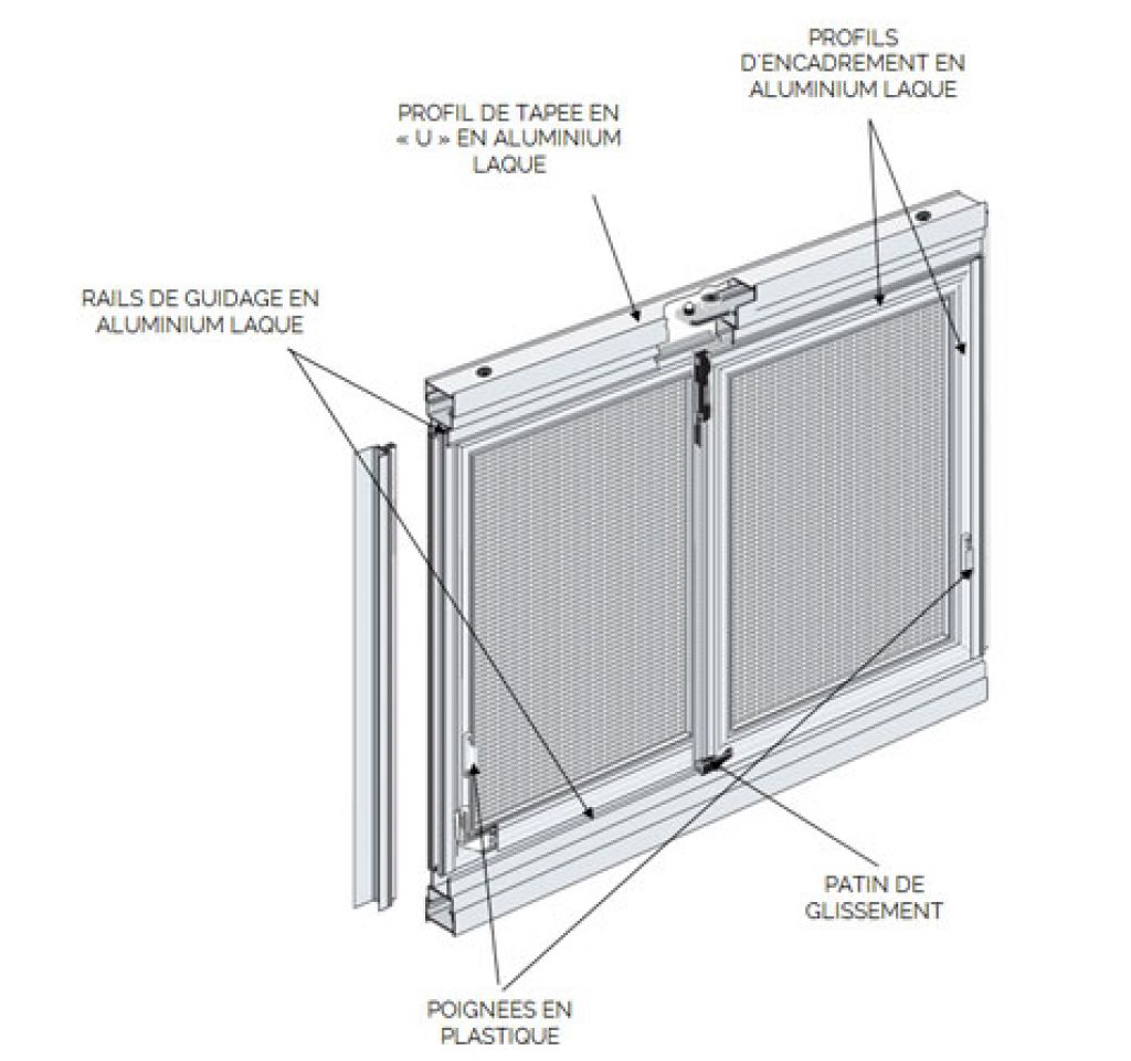 Moustiquaire coulissante ajustable à votre baie vitrée par MOUSTIKIT